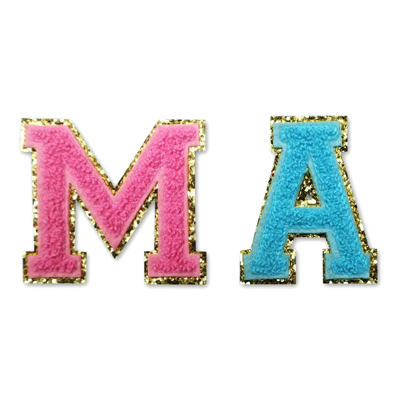 Hot Sale Factory Direct Custom 3d Felt Embroidery And Chenille Letter Patches Mens