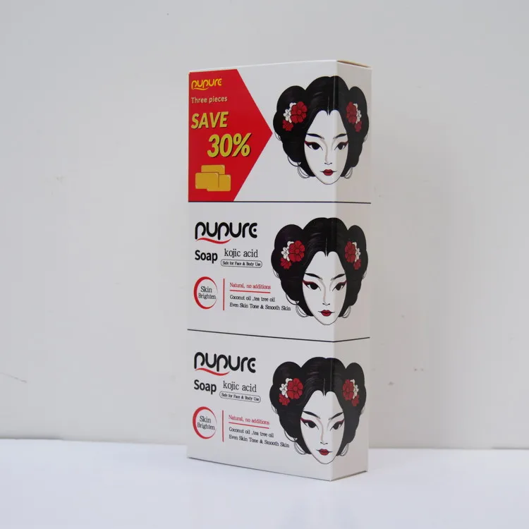 The Best Luxury Packaging Bleaching Gold Super Whitening X3 Lemon Transparent Facial Soap For Sensitive Skin With-Glutathione