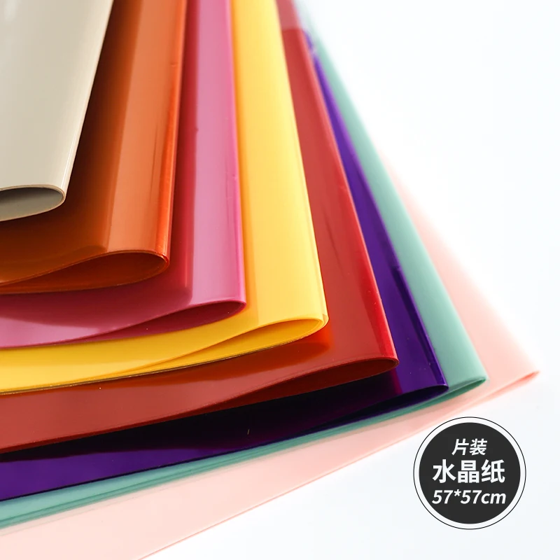 JOYWOOD  Wholesale factory price flower wrapping paper bouquets color transparent cellophane flower paper