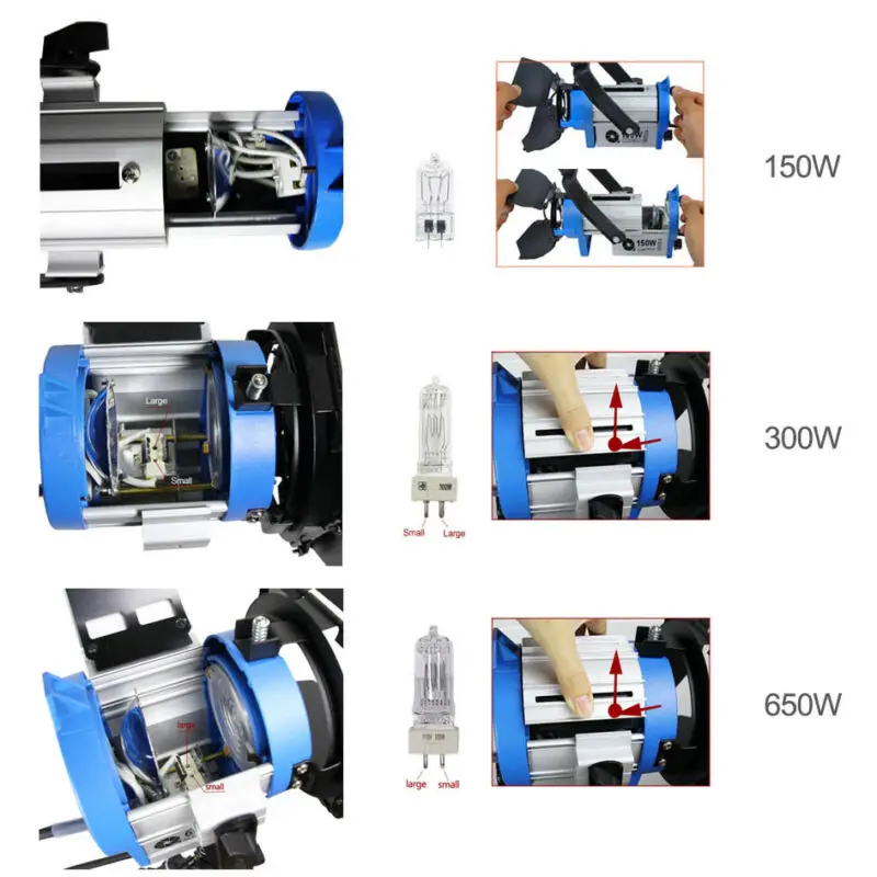 Как Arri 1000W Высокое качество Hmi френеля пятно свет для съемки фильма