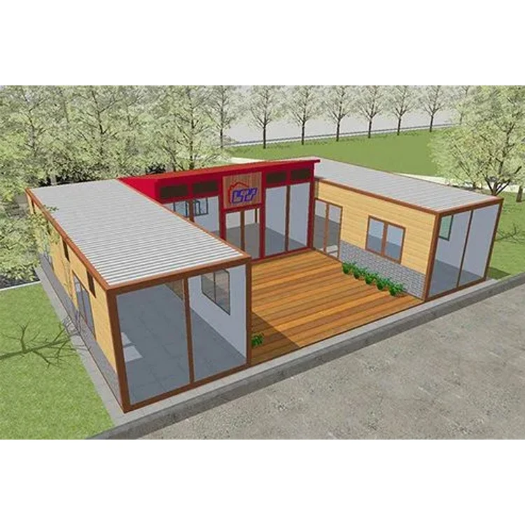 Europe and America labor camp mobile cabins flat pack container house 40ft container house luxury prefabricated home