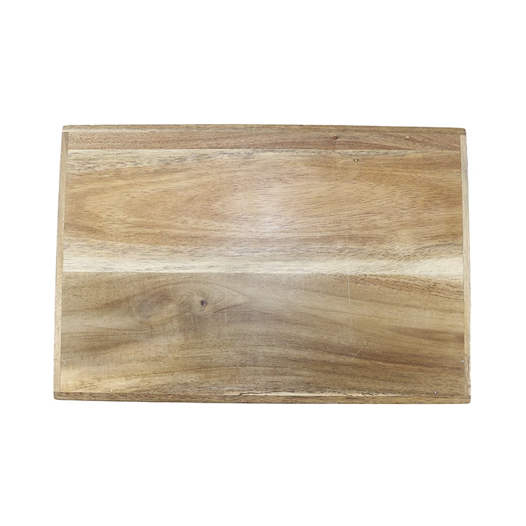 Customized Logo Acacia Wooden Compartment Wine Bottle Holder with Metal Handle