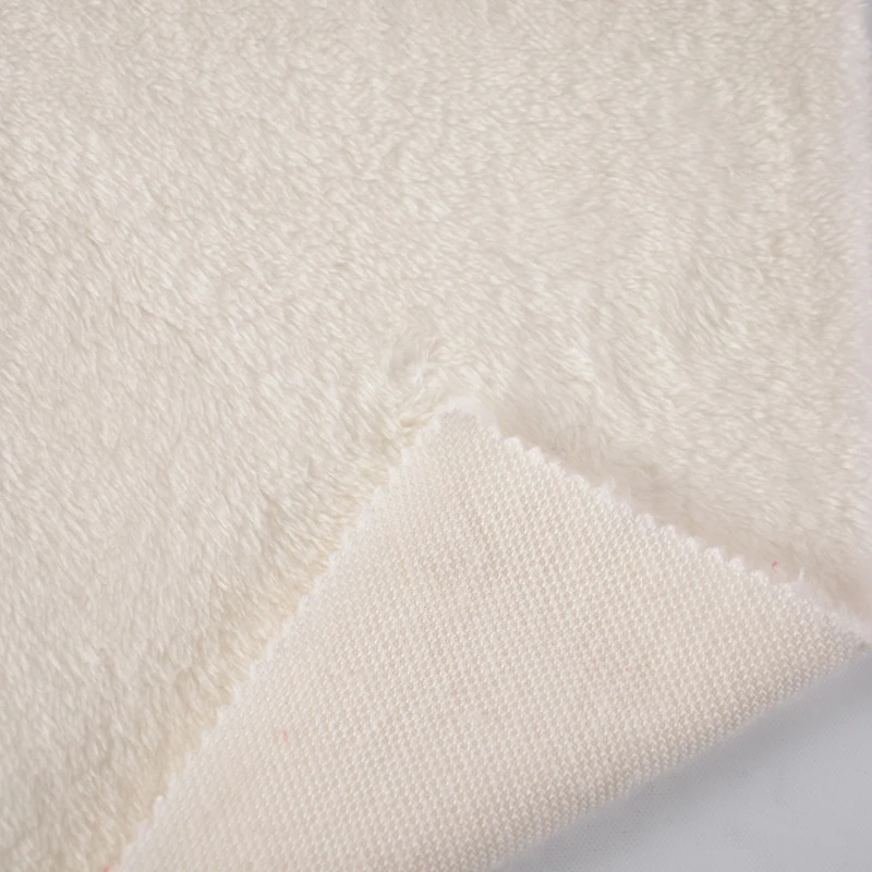 100% Polyester 200Gsm Soft Plush Microfiber Fleece Faux Fur Sherpa Fabric For Blanket