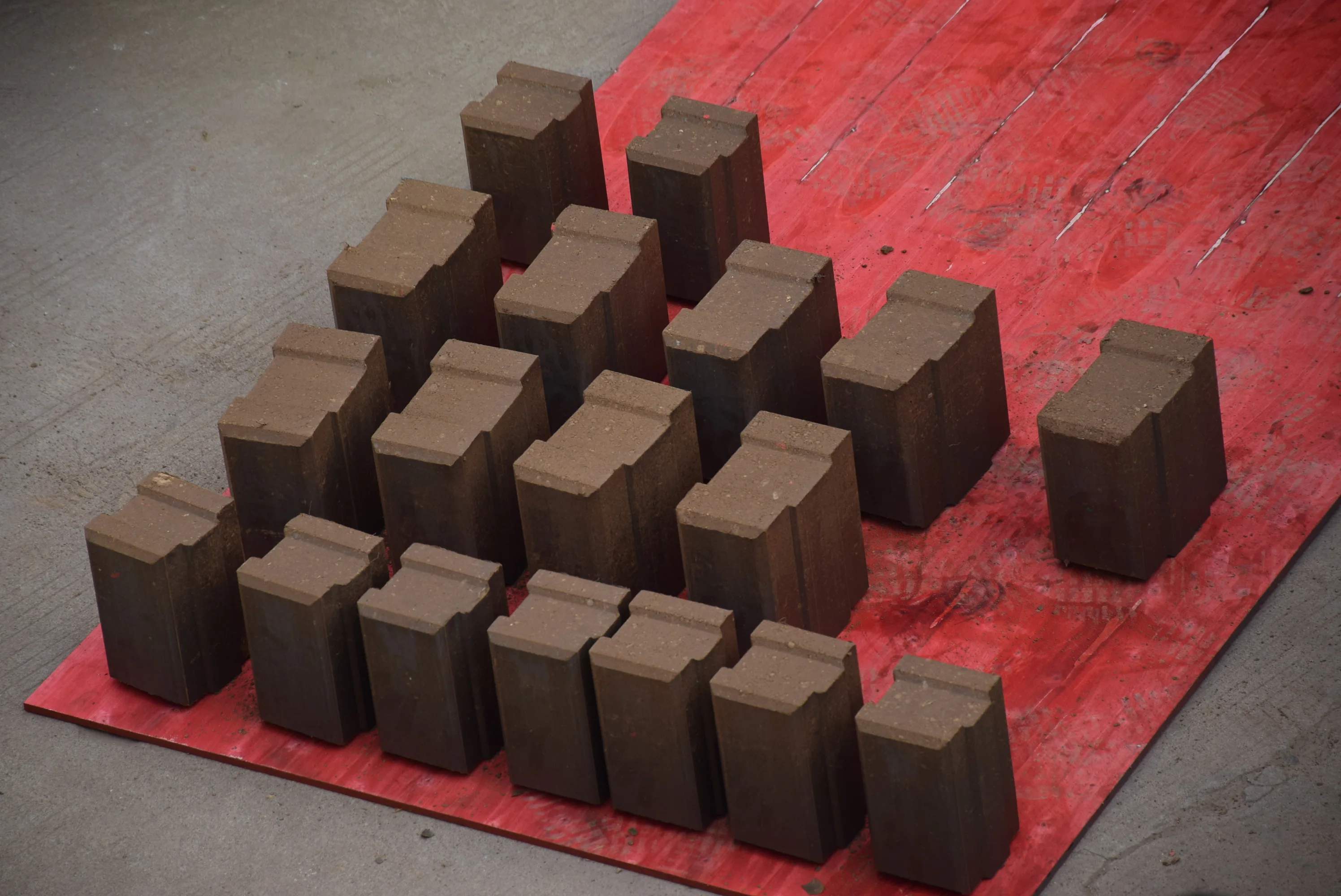 Long Service life M7MI Twin Low Cost Mud clay soil diesel hydraulic Brick Making Machine