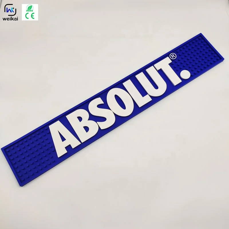 Wholesale  Non-Toxic Food Grade Bar mat  Personalization Custom PVC  Mat