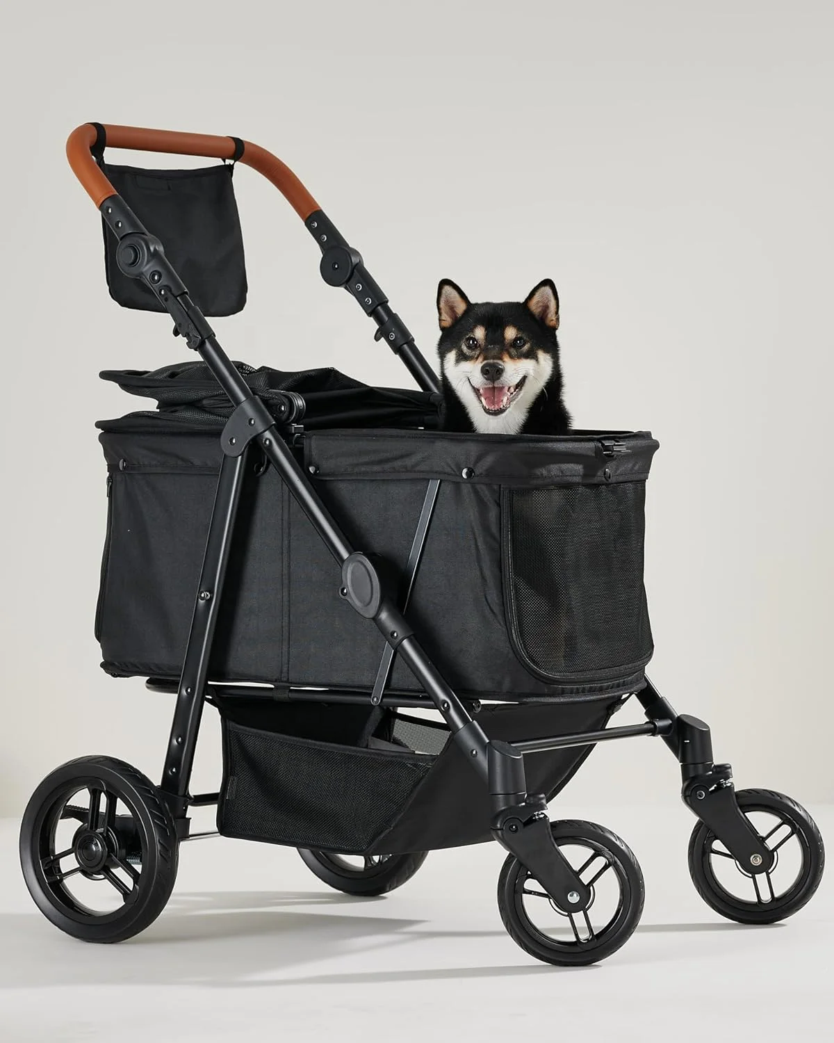 High Quality Aluminum Frame Multi-Functional Pet Stroller for Small Medium-Sized Pets Easy Carry 20KG Bearing Capacity Cats Dogs