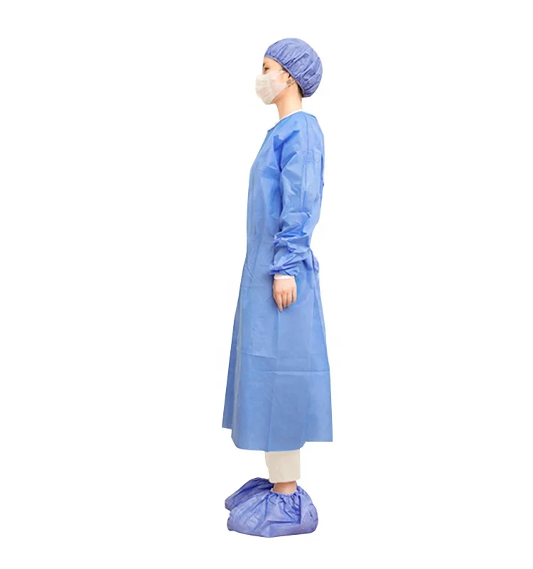 Sms  Gown  Green  Sms  Surgical Gown  Wrap  Hand  Towel  Color-card Knitted Disposable