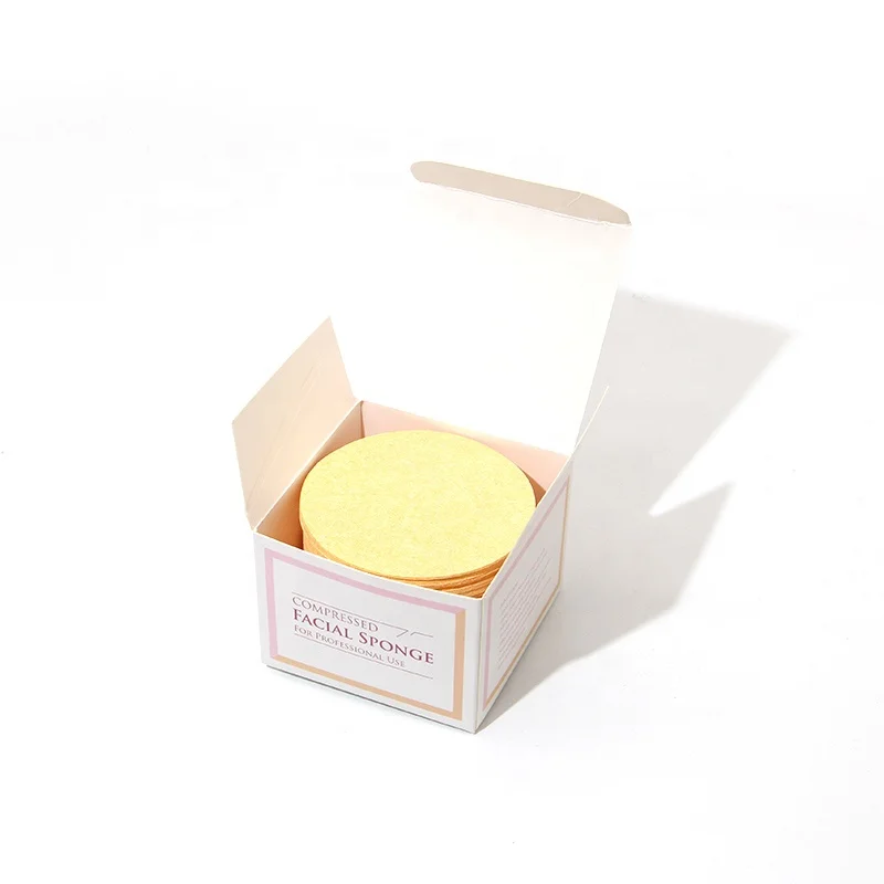 Compressed Natural Cellulose Facial Sponges