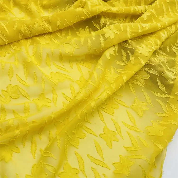 Hot sale wholesale fabric lurex chiffon with lurex stripe  jacquard dot jacquard fabrics for garments