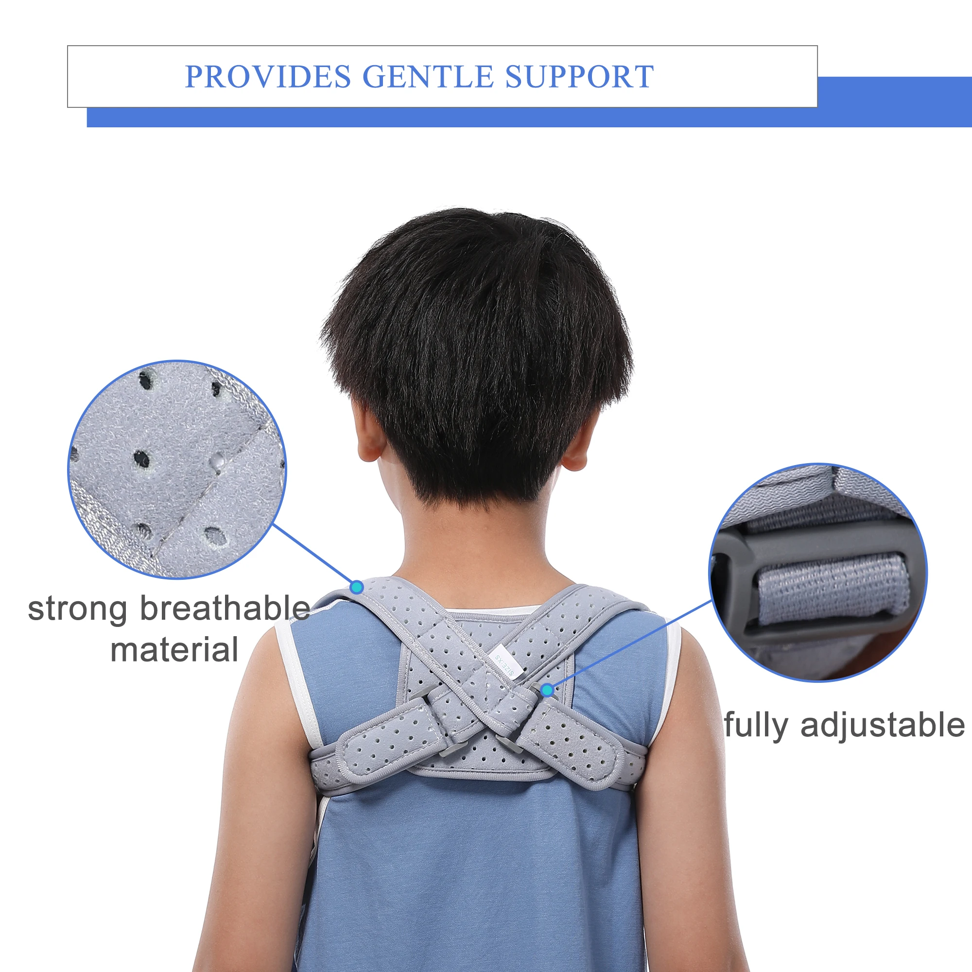 Invisible Adult and Child Rehabilitation Equipment High and Low Shoulder Strap for Chest Humpback Scapula Clavicle Fixation