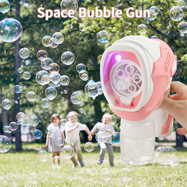 Pistola de burbujas grande bolle pistolet a bulles, wholesale automatic bubble gun toy for kid, water soap bubble machine gun