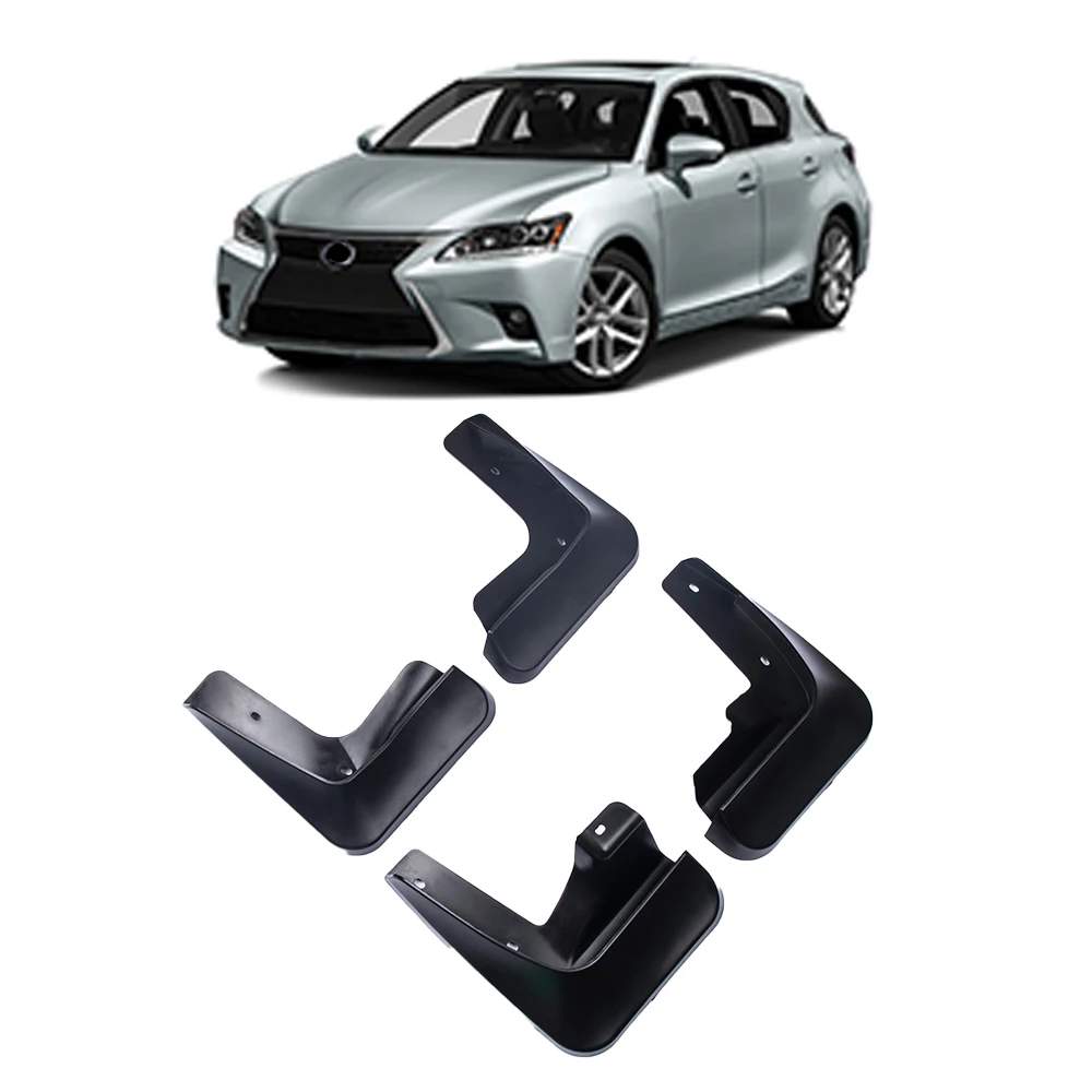 car mud flaps fender mudguards for Lexus CT200 Soft rubber material Non-destructive installation