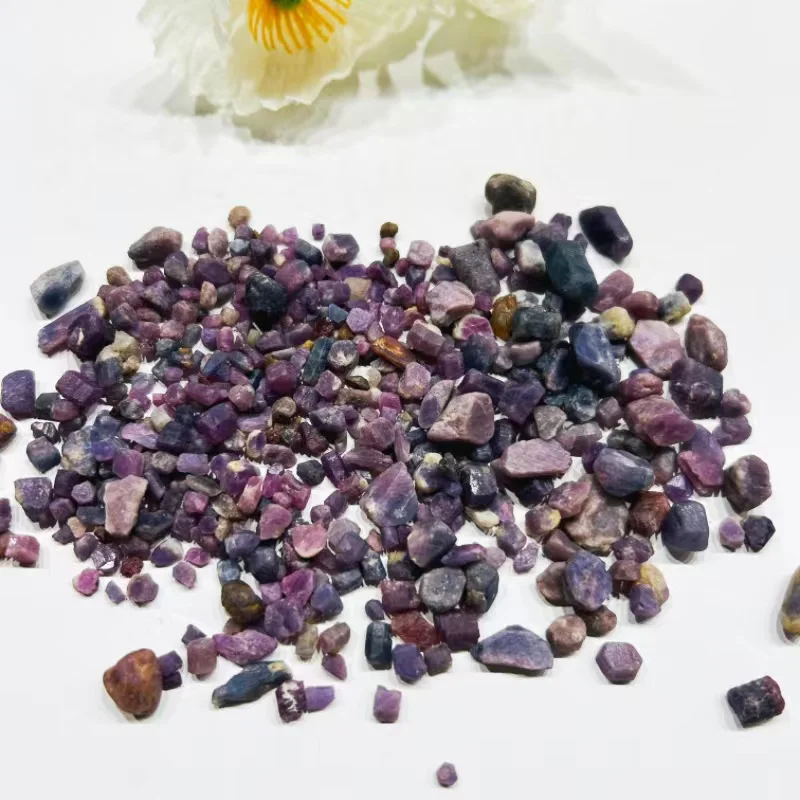 Wholesale  Natural  red corundum rough ruby stones raw material healing crystal stones for decoration