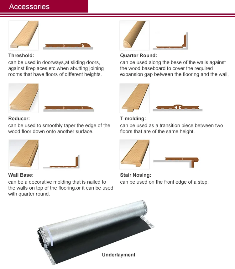 Engineered Oak Floor Hardwood Southern Color Commercial Home Decor Wood Flooring