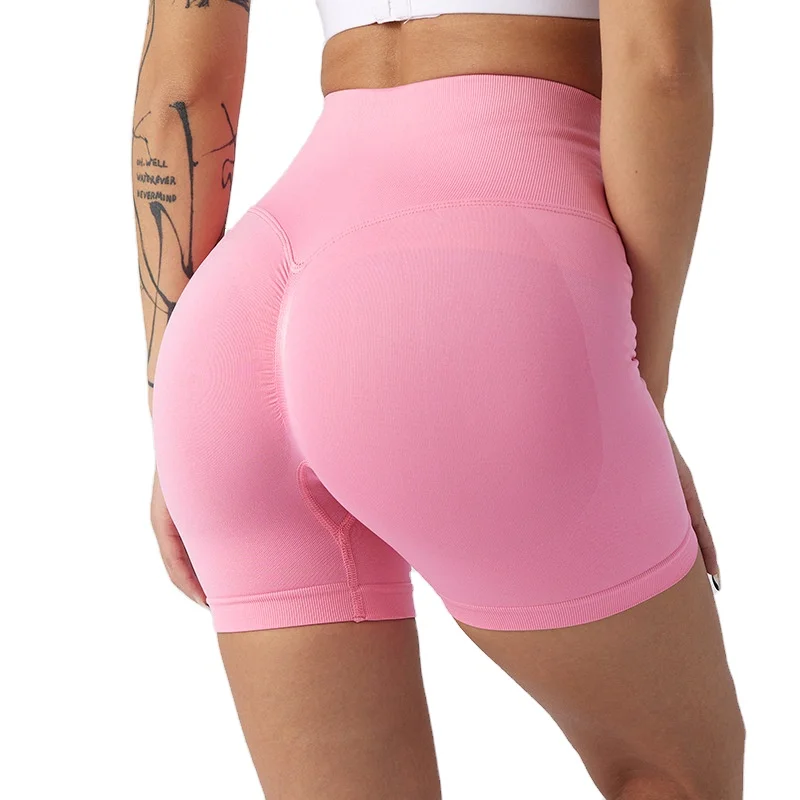 Aoyema womens waxy elastic conjuntos fitness gym gym shorts women leggins para mujer Shorts workout clothing short yoga leggings