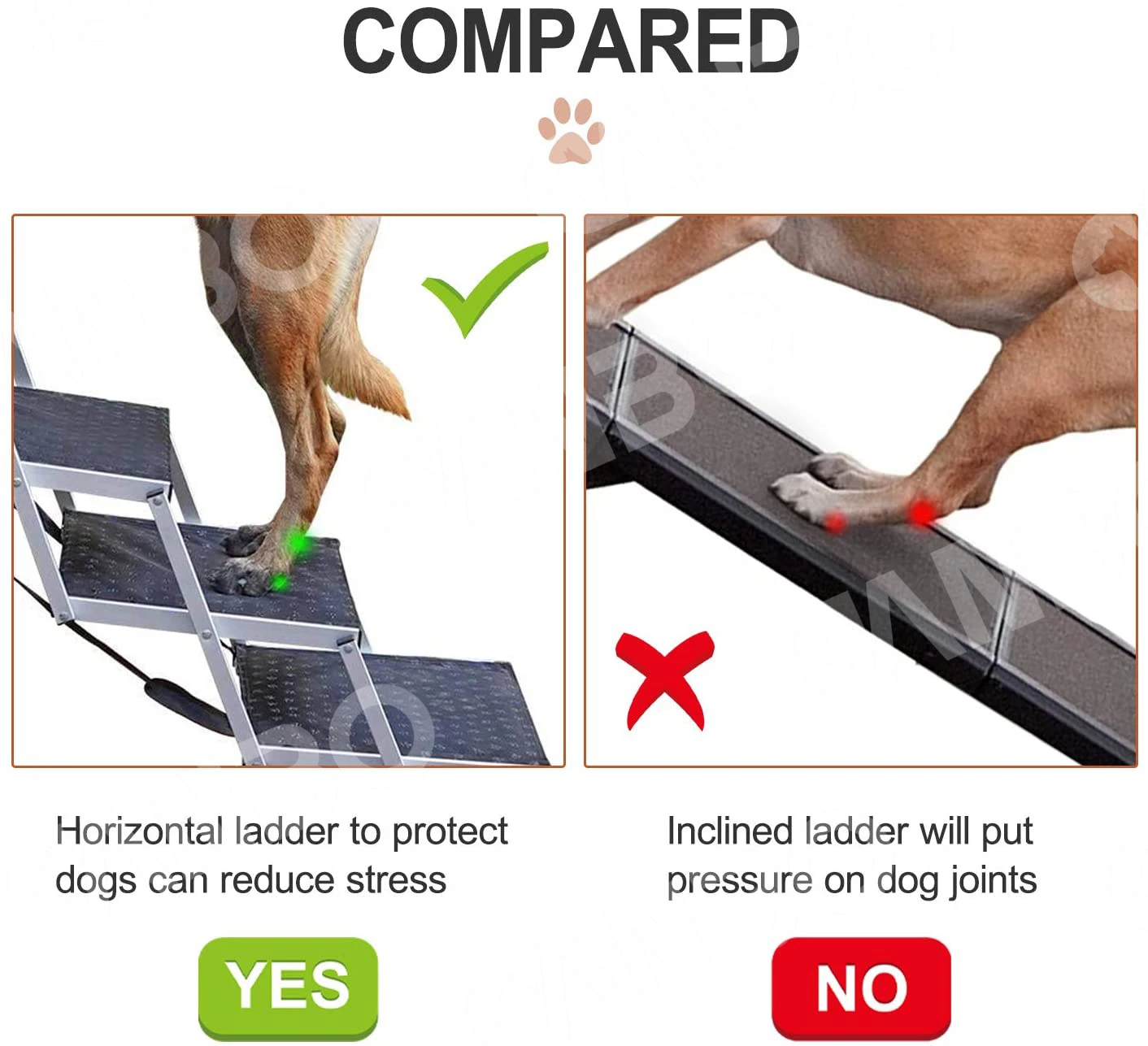 Amazon, алюминиевая лестница для домашних питомцев, складные переносные ступени для собак для больших собак