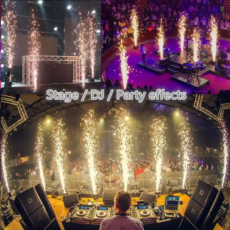 Wholesale electric sparklers use remote control for indoor outdoor wedding party occasion cold fountain fireworks machine