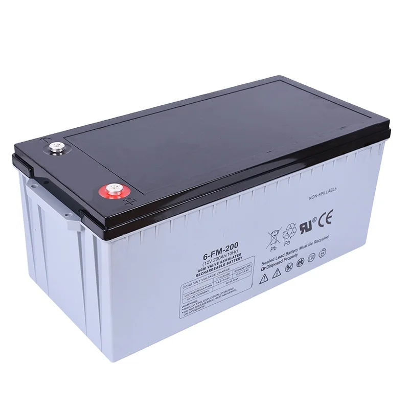 Clean Energy Household Durable 10 Years Working Life 12v 200ah Agm Deep Cycle Battery For Solar System