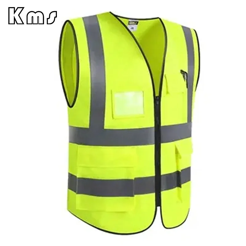 KMS Custom Wholesale Professional Construction Safty Jackets Mesh Reflective Safety Vest With Logo