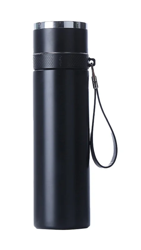 Stainless steel thermos cup tea separation cup car one-button quick open lid business gift cup