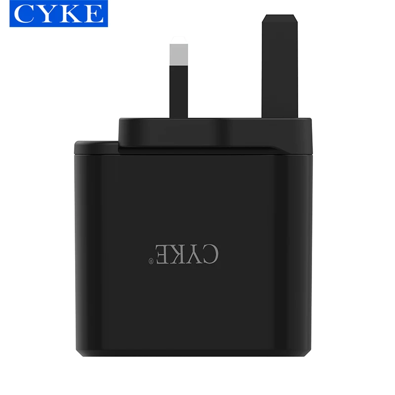 CYKE Quick Charge Fast Charger UK Plug 3 Port Usb Wall Charger  UK Plug QC USB Travel Charger