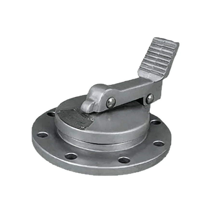 Durable Aistar 4 inch Aluminum Alloy Sanitary Tank Hatch / Foot-operated Gauge Hatches