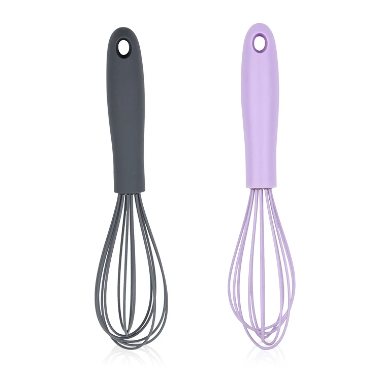 High Quality 9 inch Silicone Portable Manual Mixer Egg Beater Whisk For Baking