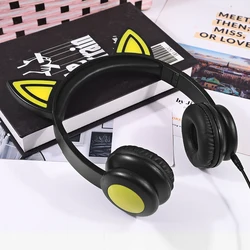China Factory wireless headset Cute Cat noise cancelling blue tooth BT 5.0 Headsets Stereo Music headphones earbuds