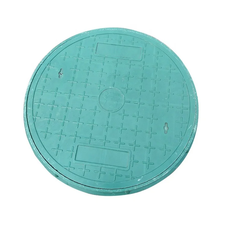 EN124 Composite Manhole Cover Reinforced SMC BMC Cover Round Plastic Manhole Cover