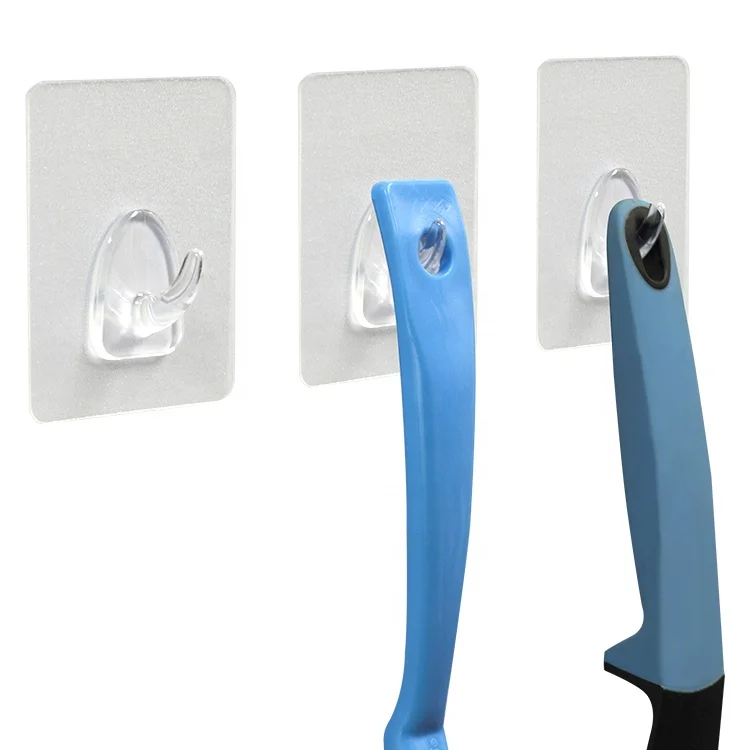 Nail free Wall Non-trace Reusable Mount Key Rack  Adhesive Sticky Wall Hook for clothes
