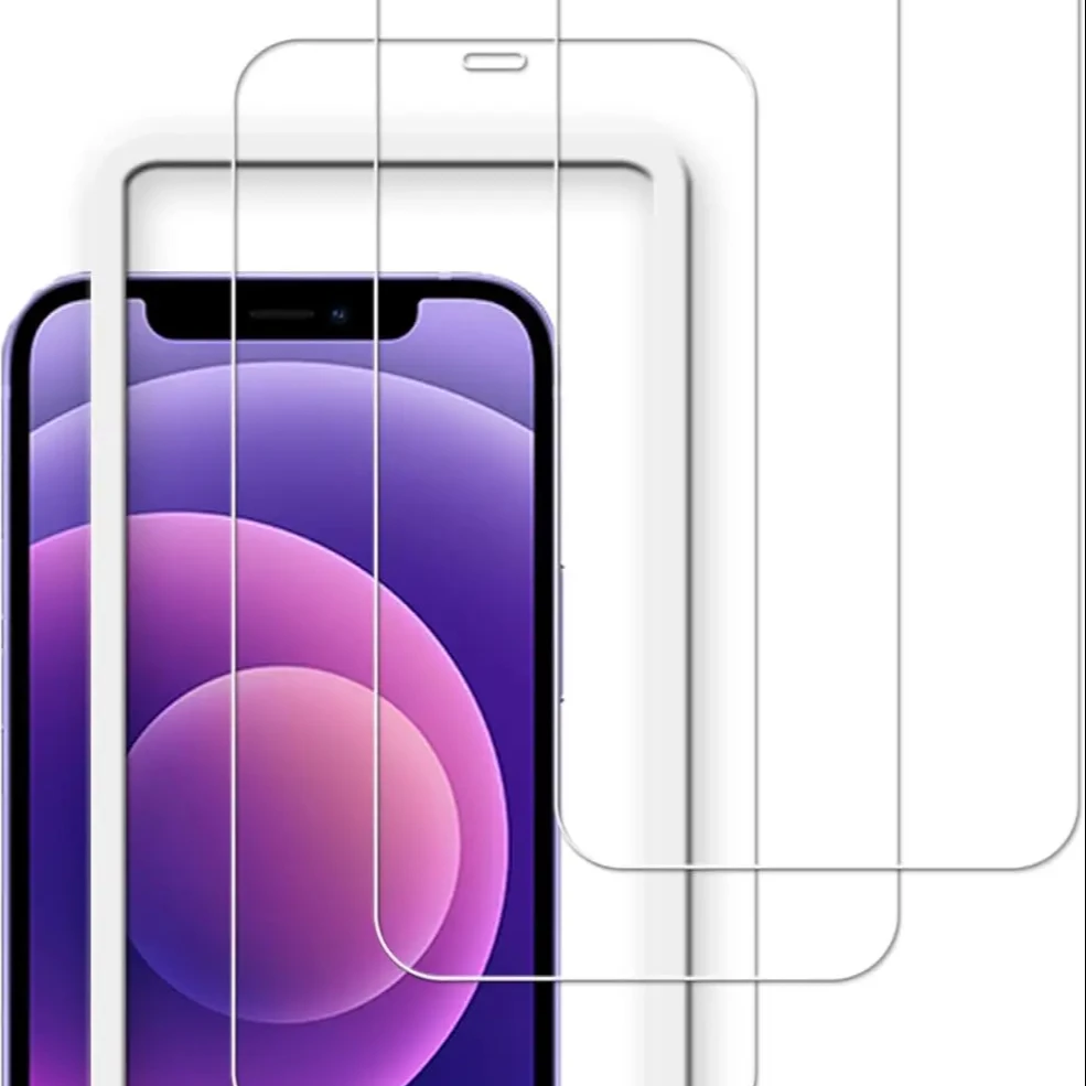 high clear mobile phone accessories 9H tempered glass screen protector film for iPhone 13 14 15 pro max plus Protective Film