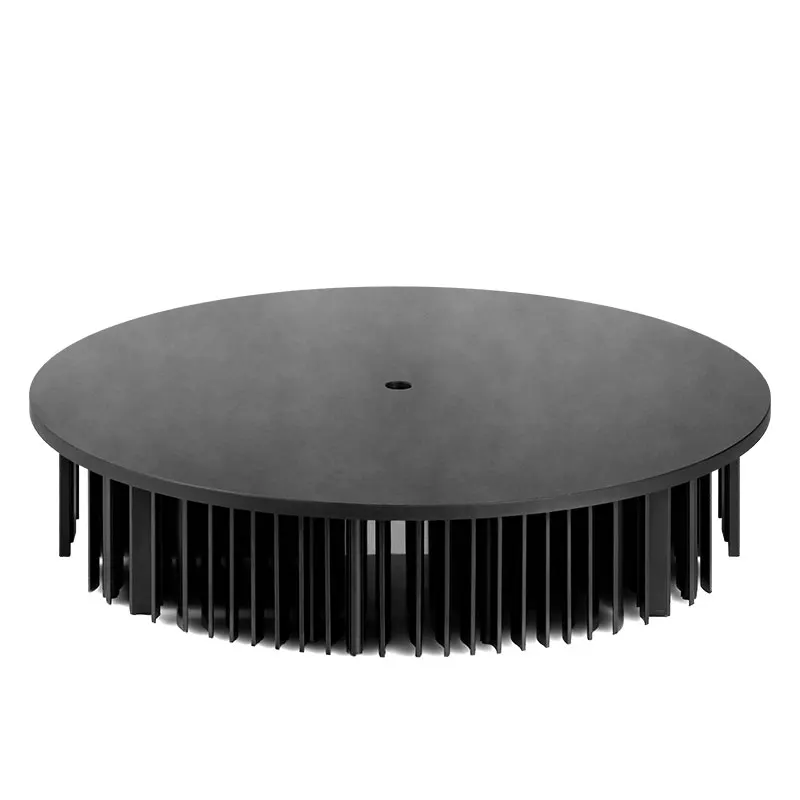 Shenzhen LIKE 300W Diameter 320mm Height 67mm Manufacturer Aluminum Cold Forge Pin Fin Circle Heat Sinks Heatsink Radiator