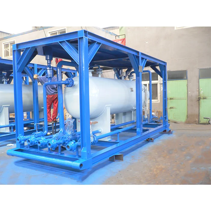 well test separator skid-mounted oil gas water three phase separator equipment