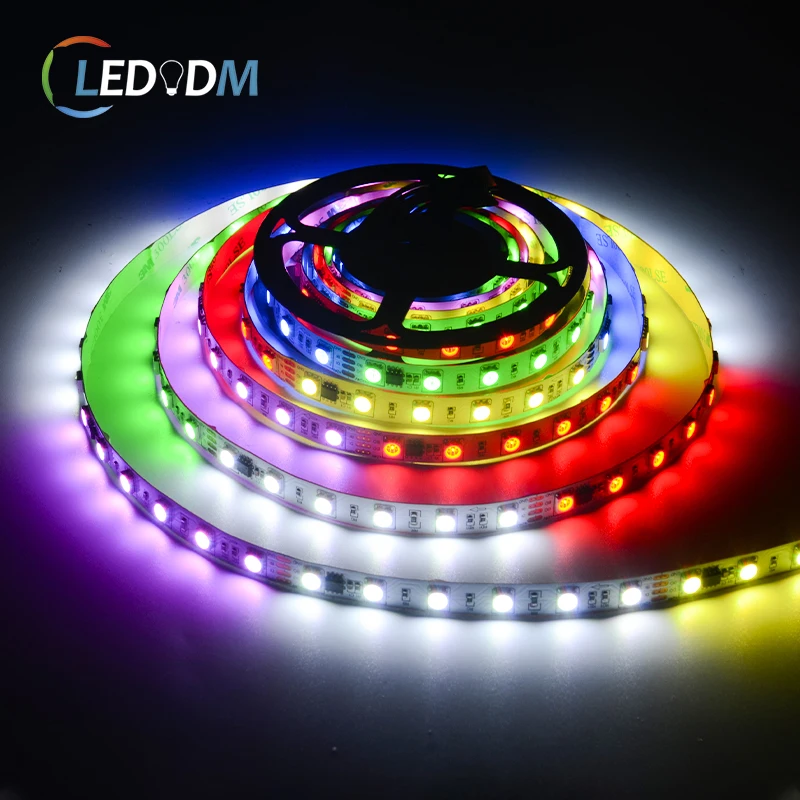 Прочная светодиодная Пиксельная полоса externl smd5050 rgb IC TM1934 60 светодиодов/м 12 В/24 В