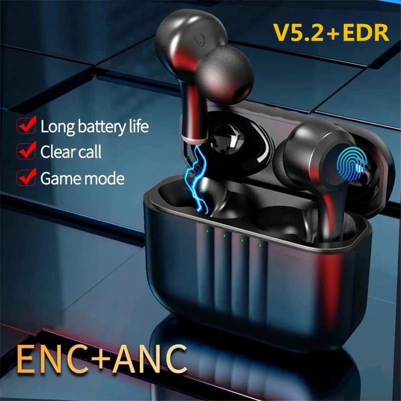 Aoolif J7 ENC+ANC BT5.2 earphone 9D stereo tws earphone earbuds