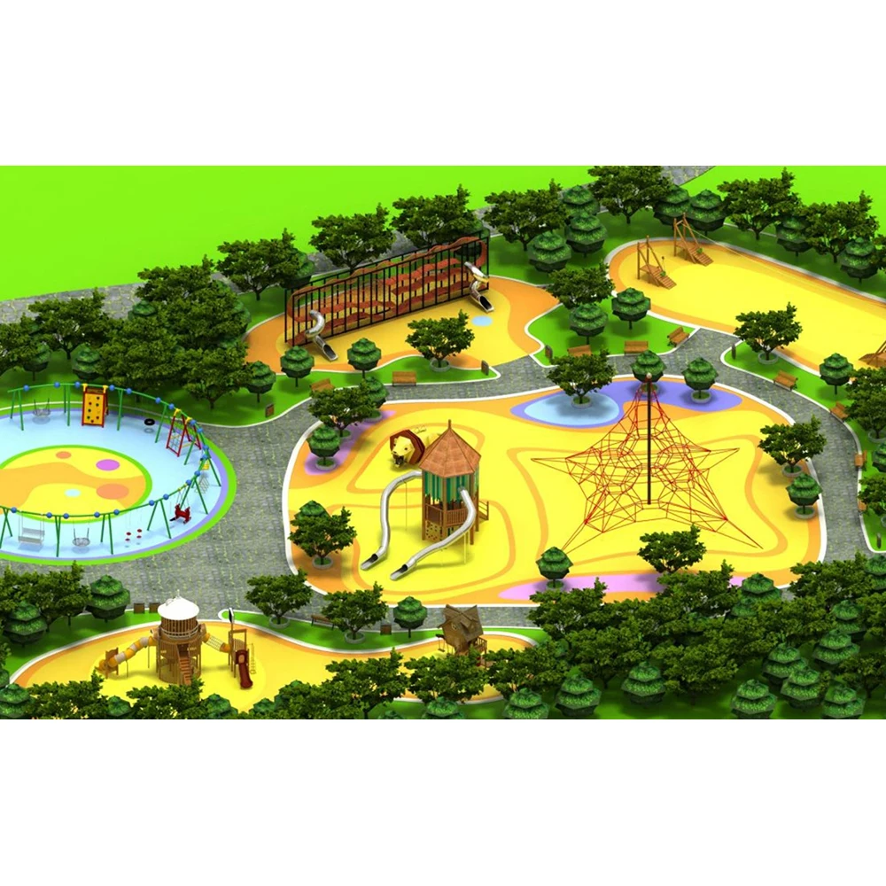 Custom cheap playground slides OEM customized kids outdoor playground equipment play set for kids outdoor playground supplier