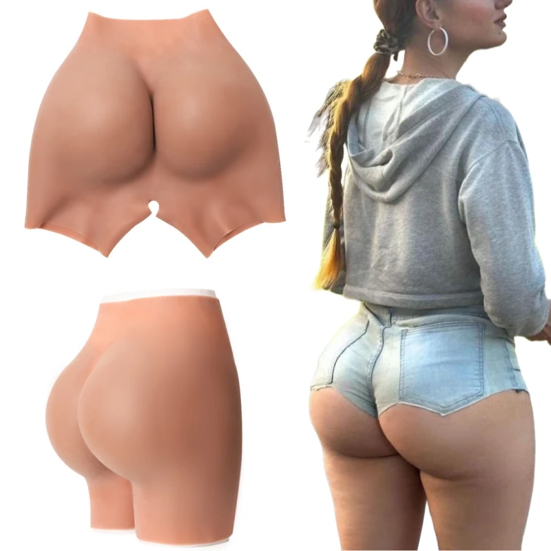 High Waist 1.2cm Natural elastic huge hips booty butts silicone hips up and butt enhancement padded pants tummy control panties