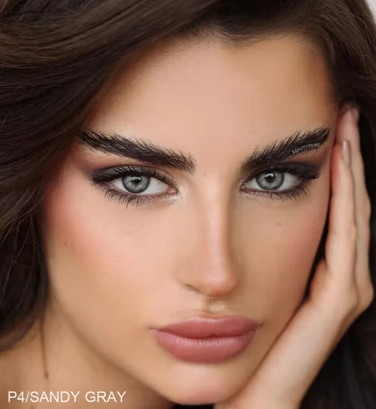 BeautyTone Pixie Sandy Gray hot selling natural eye colored contact lenses wholesale