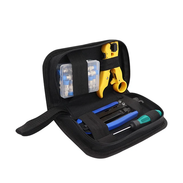 Professional Network Computer Maintenance Repair Tool Kit Lan Cable Tester Wire Stripper Crimping Tool Set
