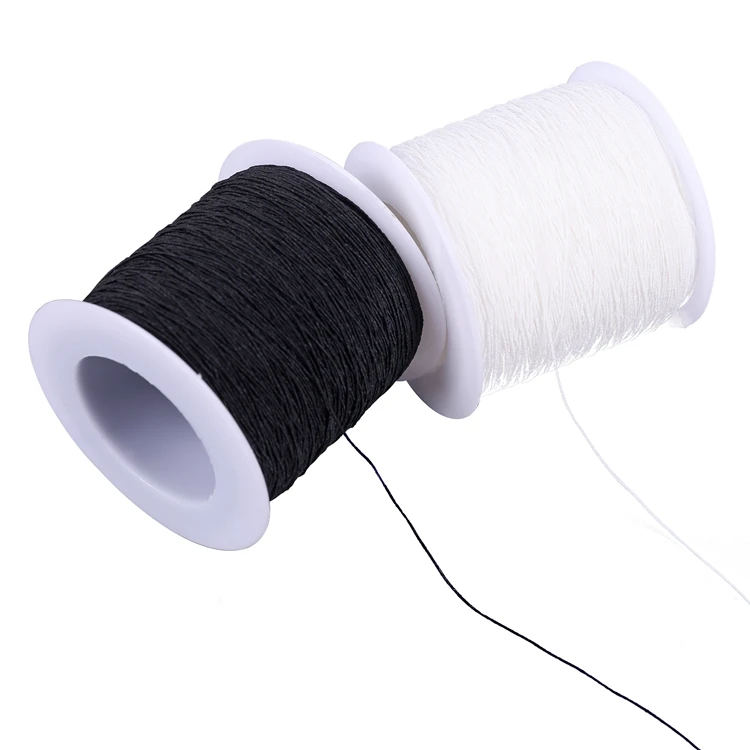 0.3mm Thin round elastic cord braided elastic stretch strap cord for sewing Elastic cord Sewing Elastic Thread