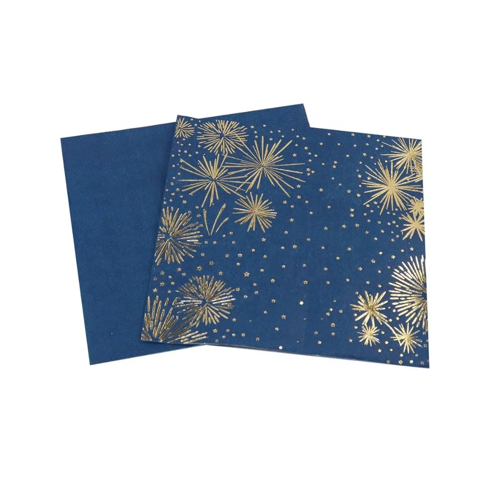 33x33cm 3 layers Wholesale Folding Wedding Party High Quality Paper Dinner Napkin