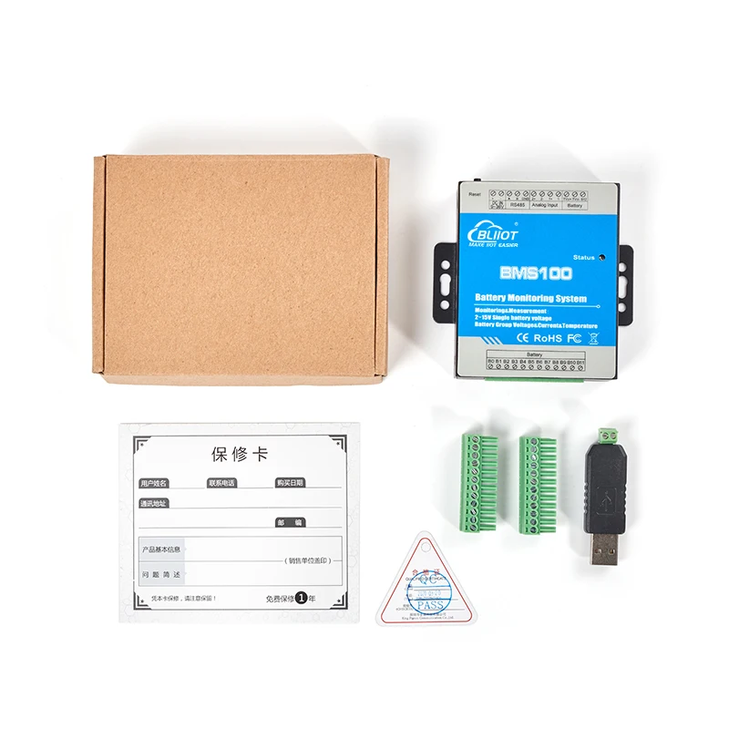 BLIIOT Battery Voltage Monitoring with RS485/AIN Module for Telecom Tower