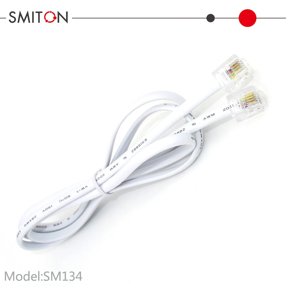 6P4C Phone Cord RJ11 Modular Telephone Cable Cord Line