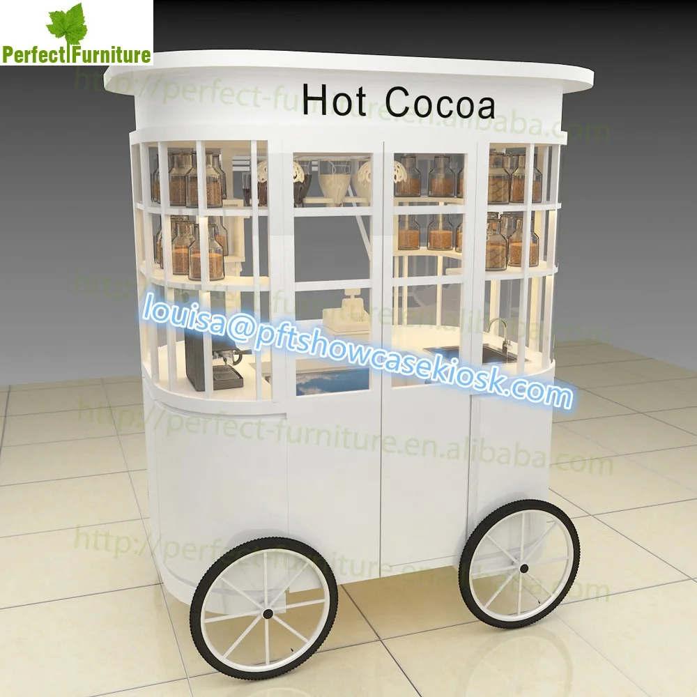
Nice candy bar cart, candy mobile food kiosk used in shopping mall 