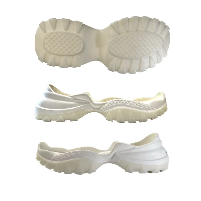 Fashionable Natural TPR Sports Shoe Sole Lightweight MD and TPU Decorative Outsole