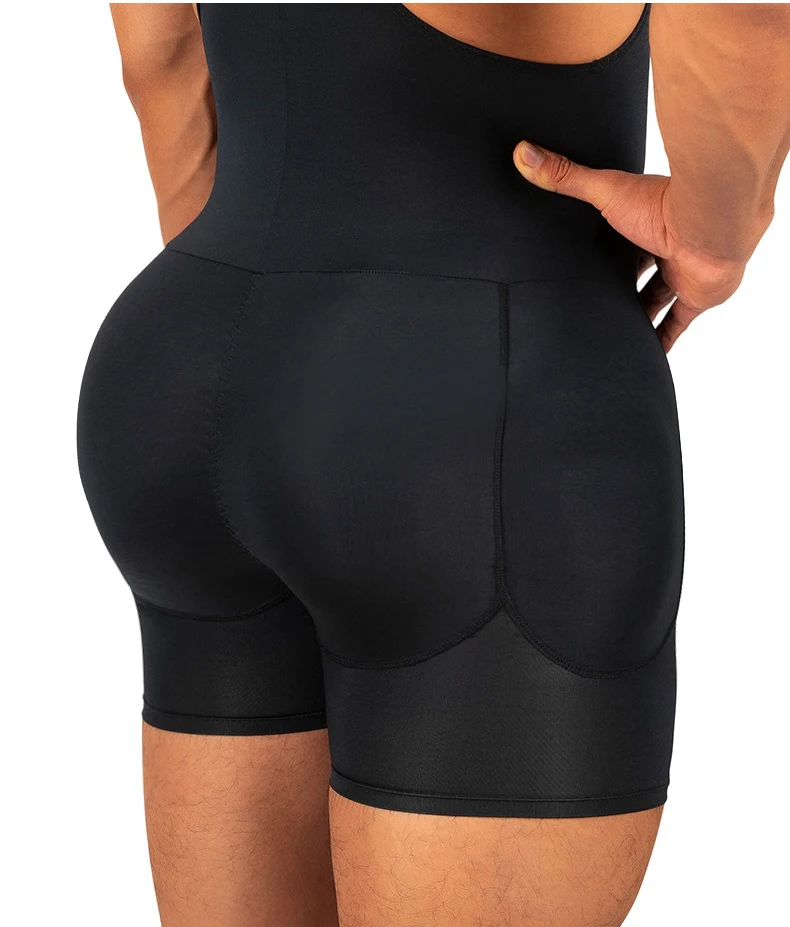 NEW Plus Size Men Tummy Control Compression Bodysuit Waist Trainer Full Body Shaper Workout Underwear Shapewear