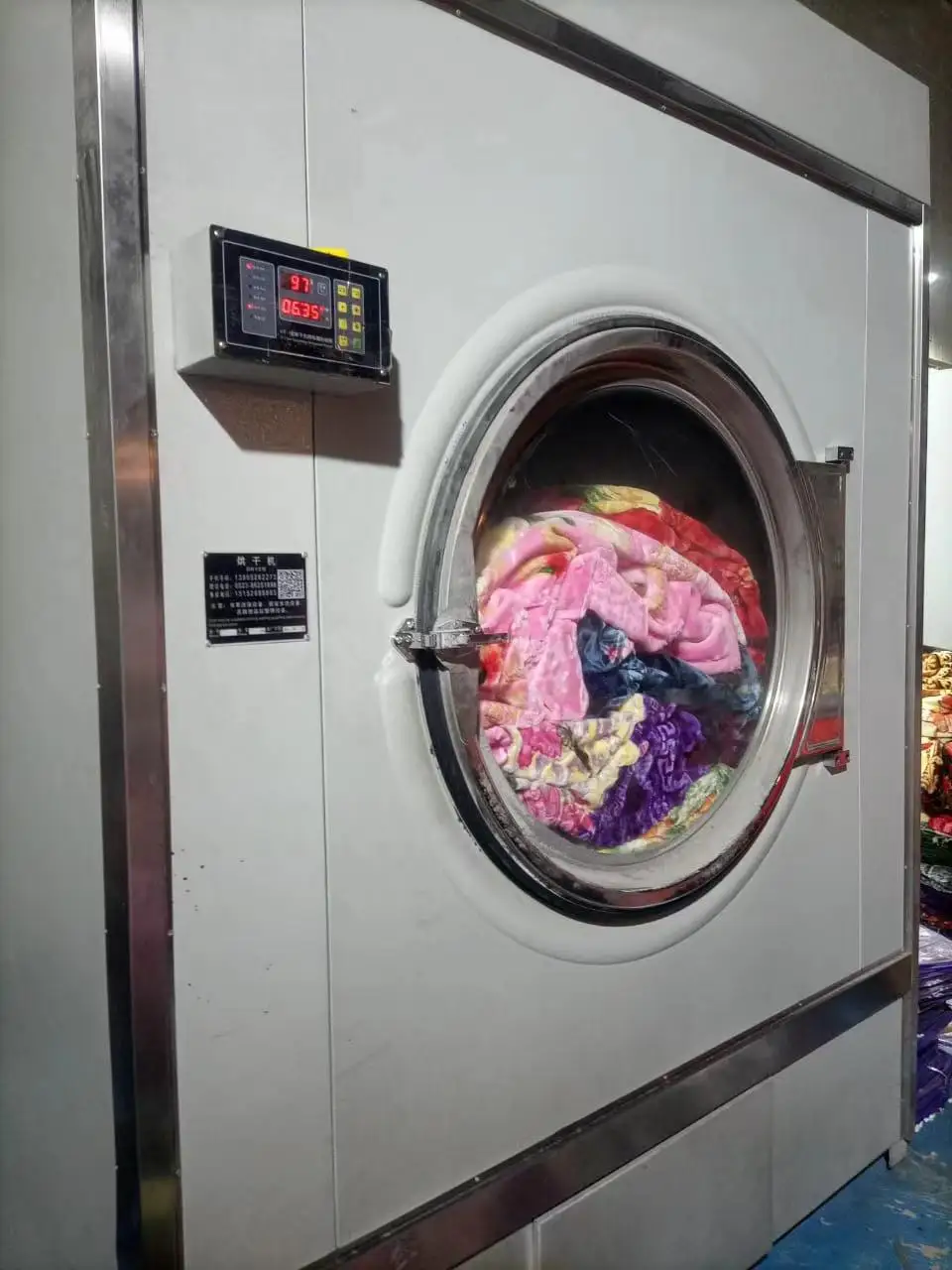 Professional Commercial 20kg Industrial Laundry Dryer Washer Extractor with Steam and Electric Fuel for Drying Clothes