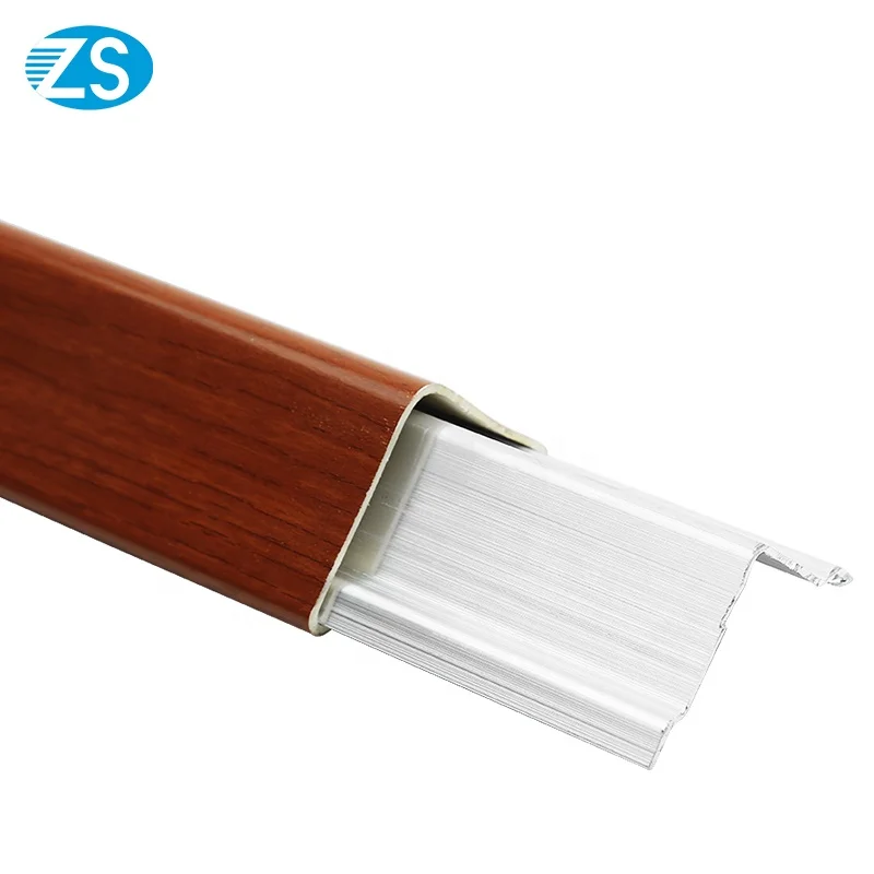 ZS 75*75mm vinyl guard aluminum retainer plastic wall protector PVC wall guard for hospital corridor