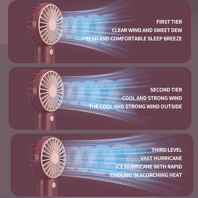 High Quality Portable Fan Home Appliances and  new USB charging handheld fan with support customization