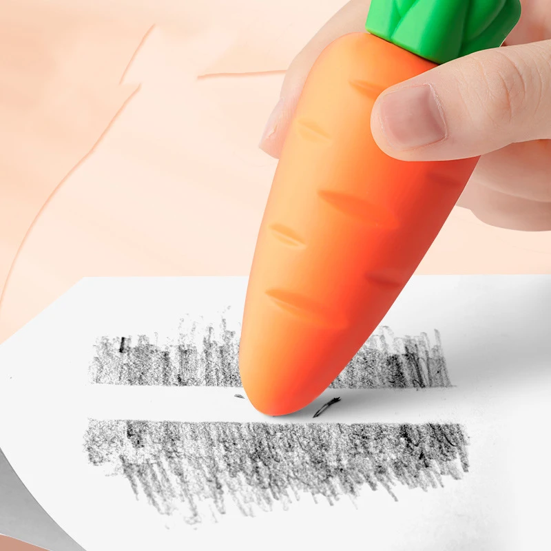 2024 new kawaii kids children cute fun Fruit Student weibo stationary and school supplies big plus rubber hair diy pencil eraser